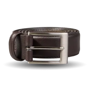 Brown Matt Calf Leather 35mm Belt