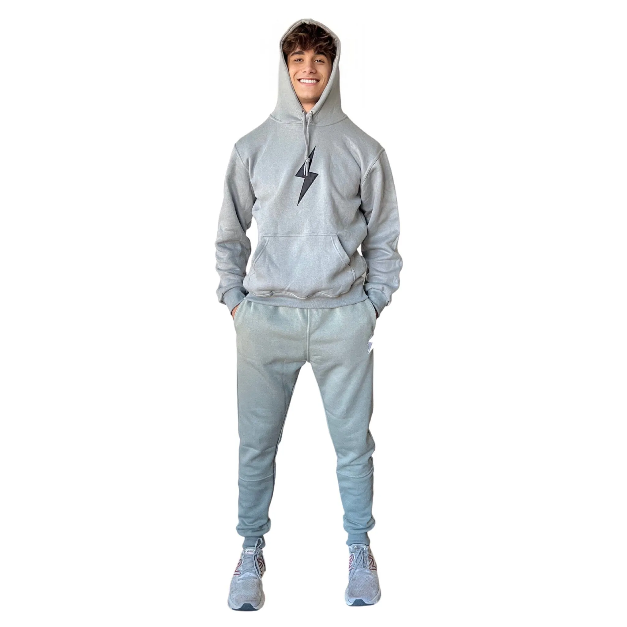 BRUCE BOLT Cotton Joggers - GREY