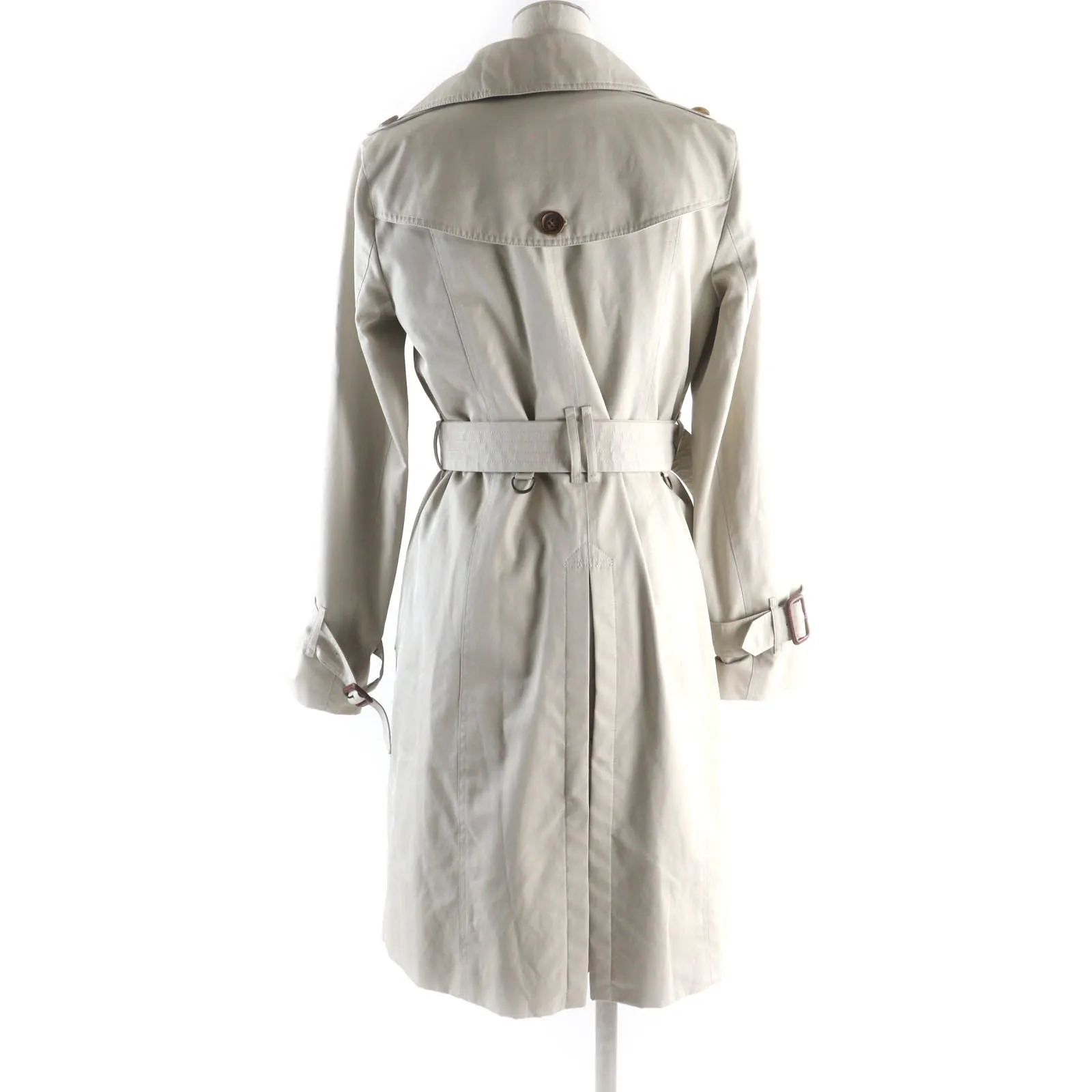 Burberry Cotton Trench Coat Beige 38 Women