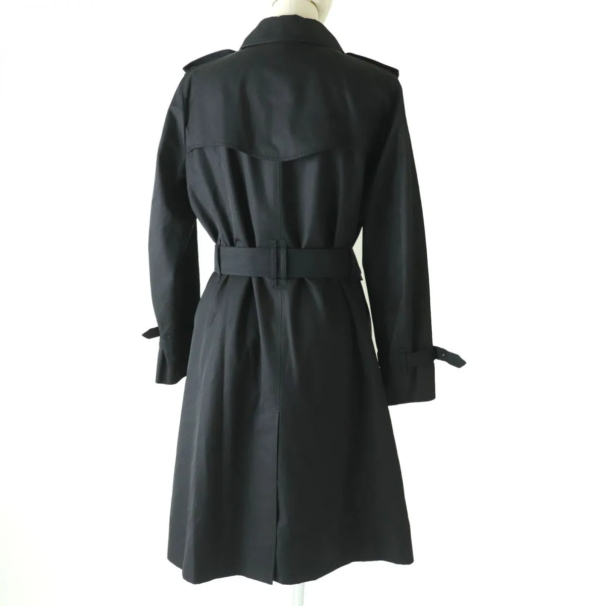 Burberry Wool Trench Coat Black Size 44