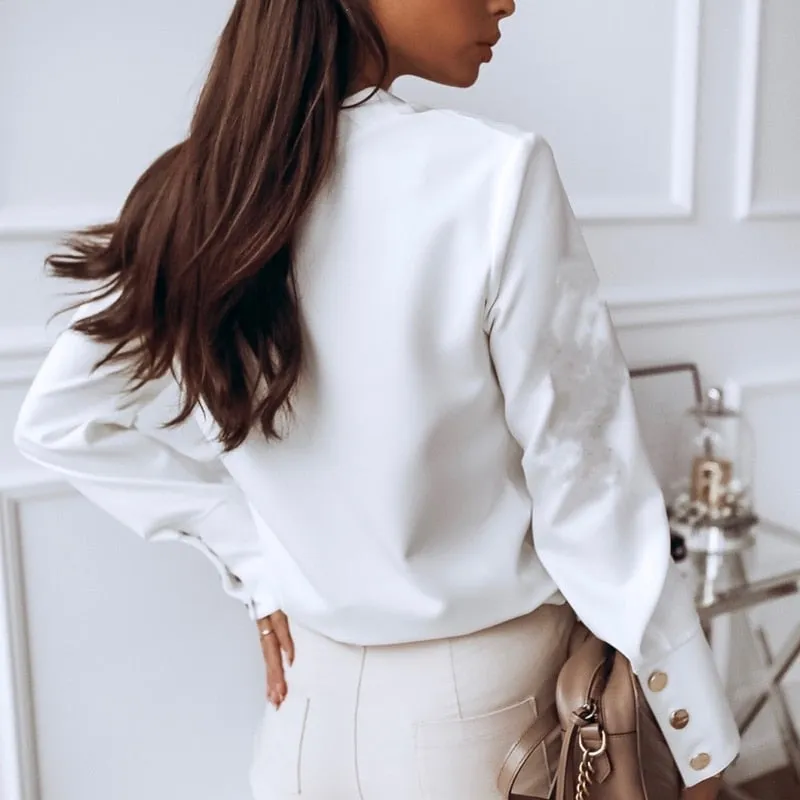 Chic Casual Long Sleeve Blouse