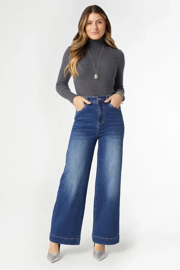 Everstretch Hi Rise Wide Leg Pants