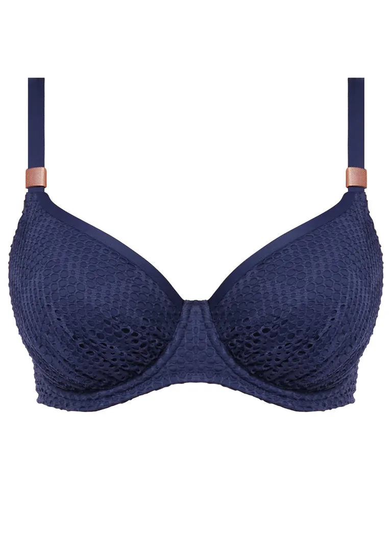 Fantasie Marseille Underwire Gathered Full Cup Bikini Top, Twilight