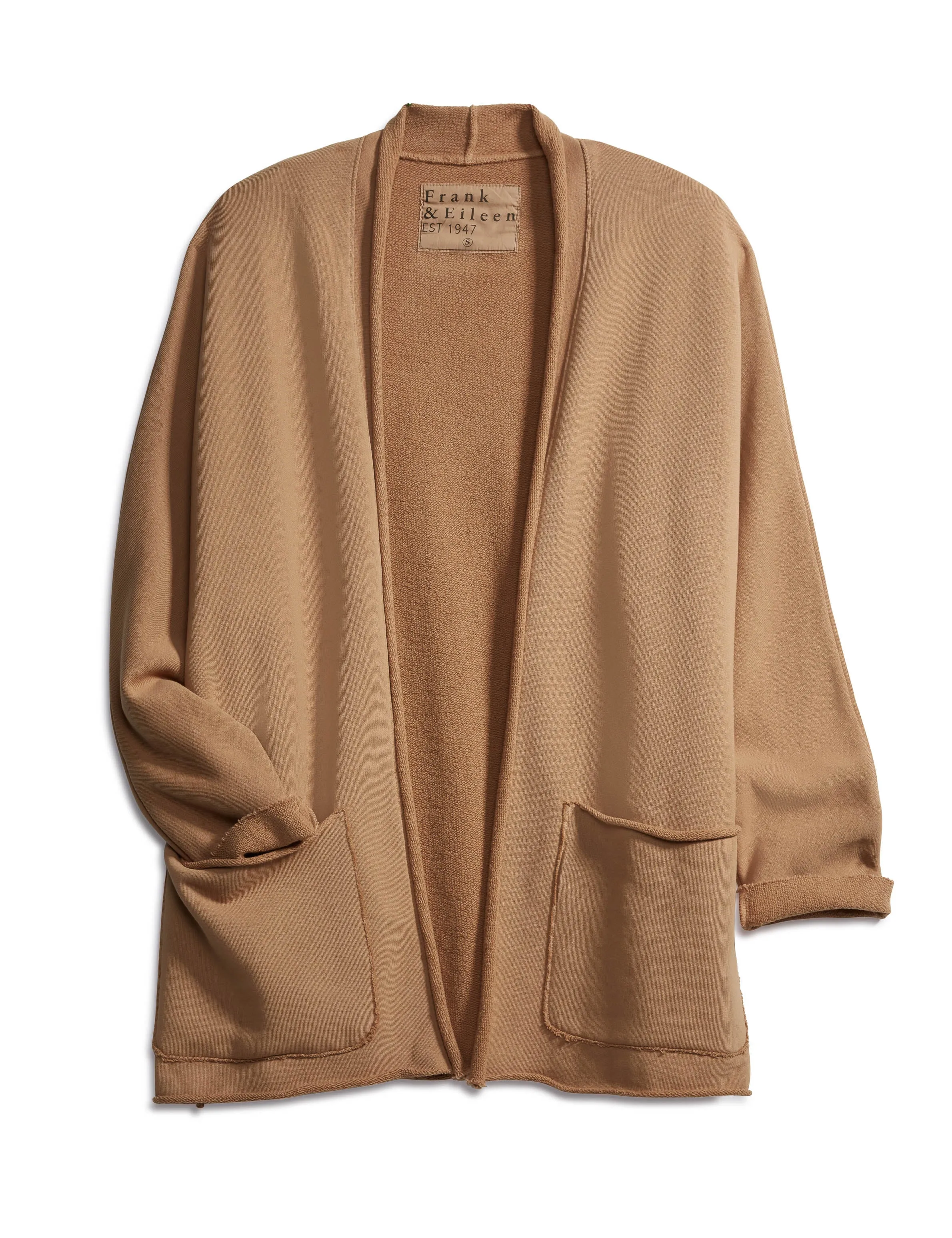 Frank & Eileen - Beach Cardigan in Camel