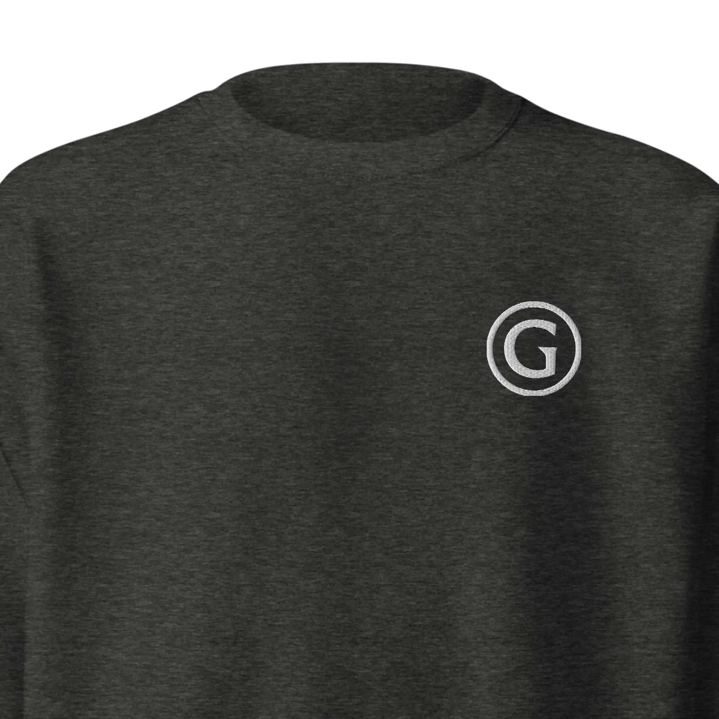 Grimké ‘G’ Premium Fleece Crewneck Sweatshirt (Charcoal)