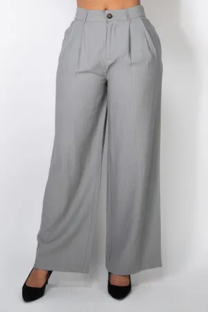 High-rise Stripe Wide Leg Pants