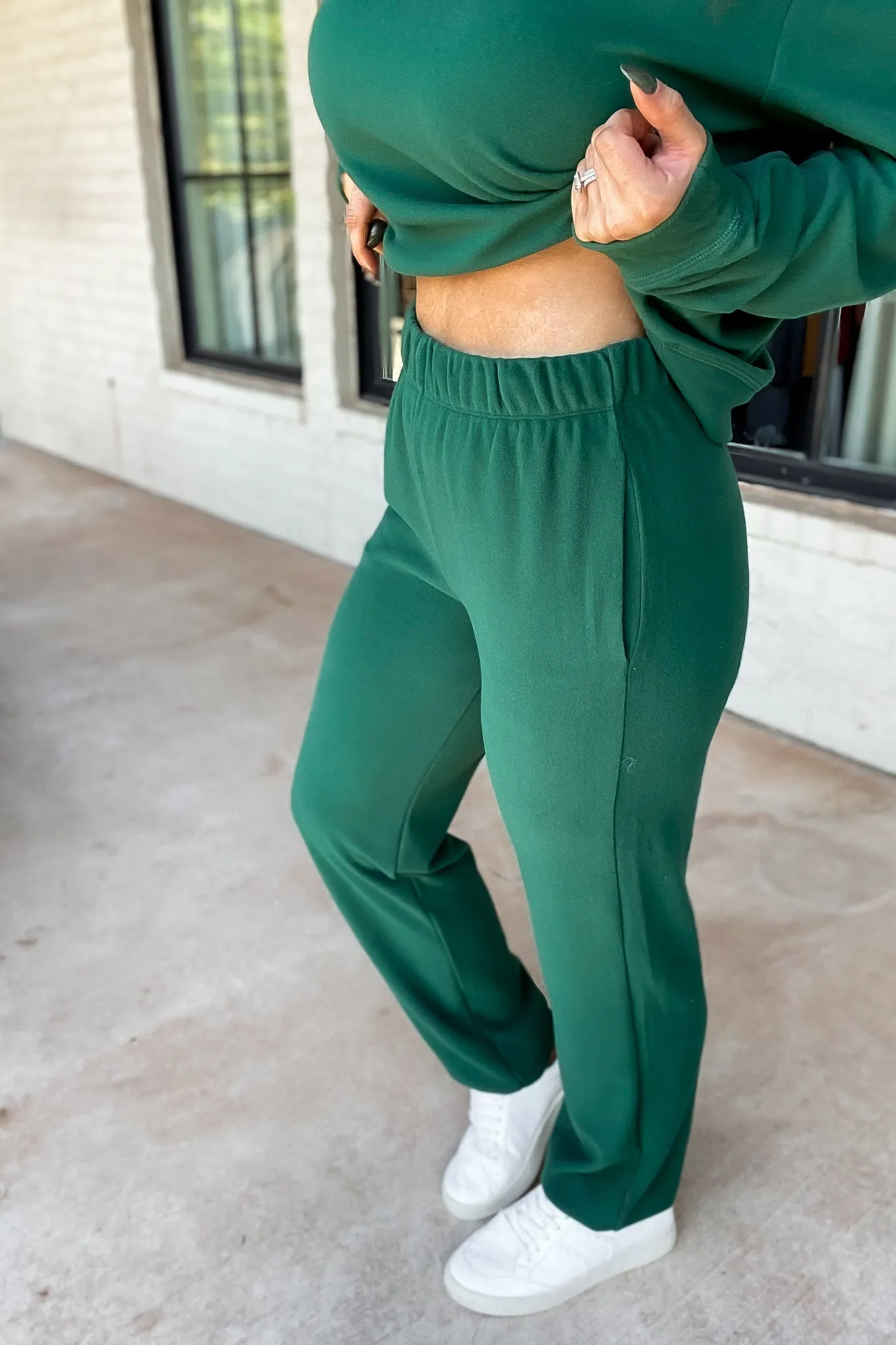 Hunter Green Comfort Blend Fleece Joggers