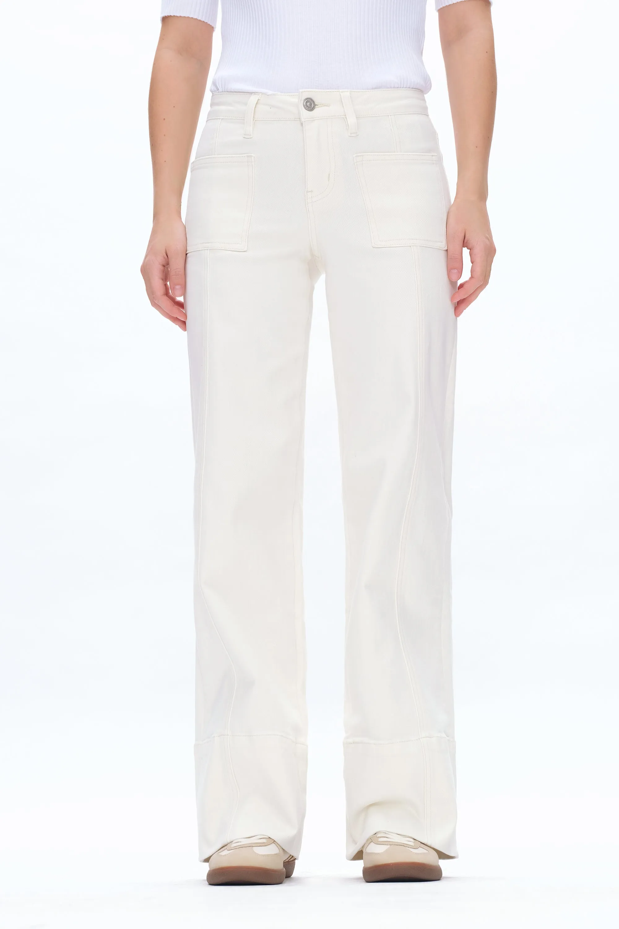 Katia Mid Rise Wide Leg Pants