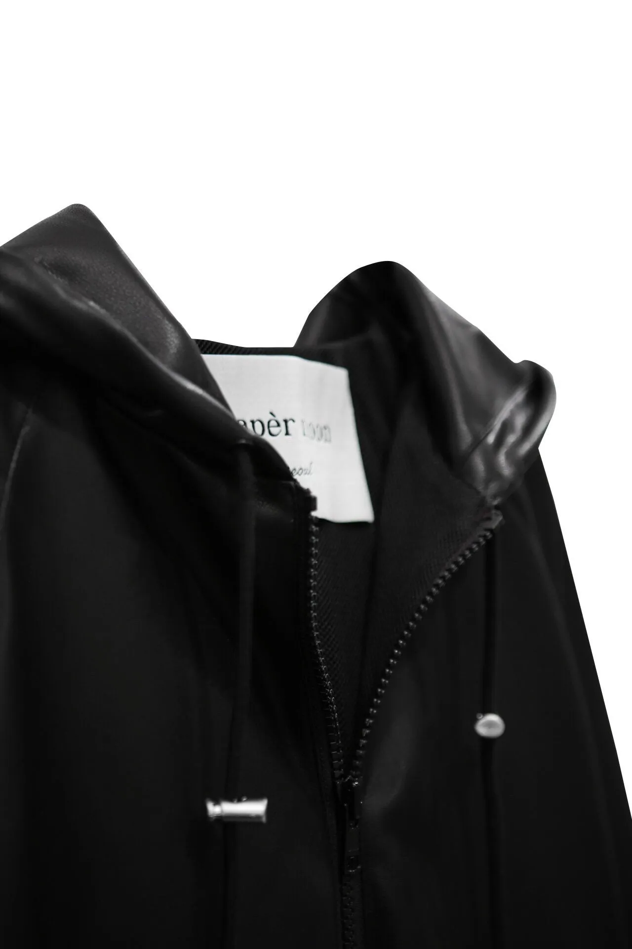 LEATHER ANORAK JACKET