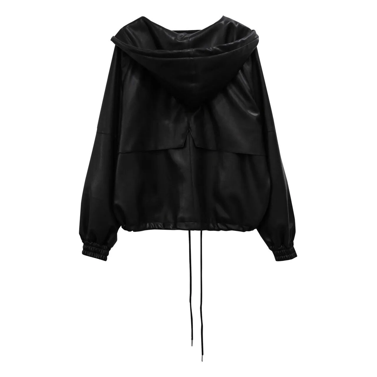 LEATHER ANORAK JACKET