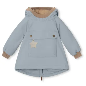 Mini A ture Citadel blue Baby Wen Fleece anorak