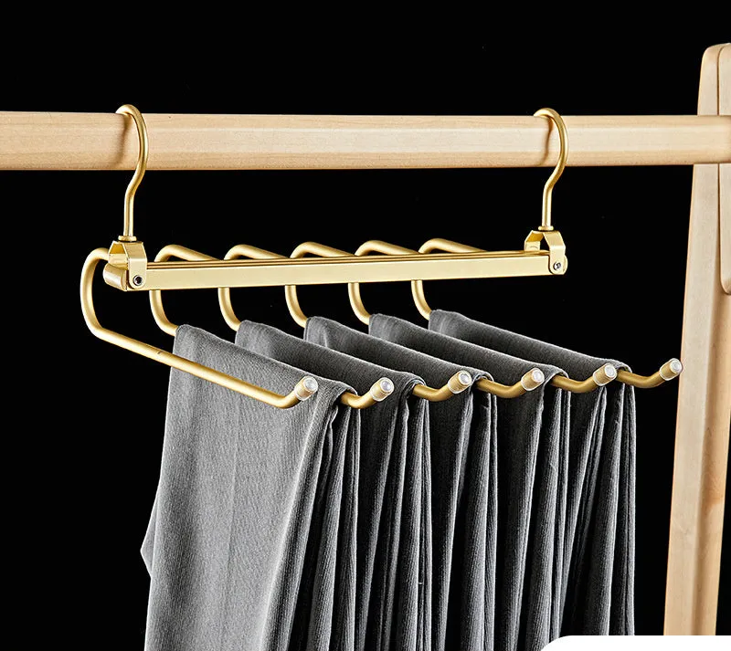 Multi-layer Hanger Aluminum Alloy Trouser Press Household Magic Pants Rack