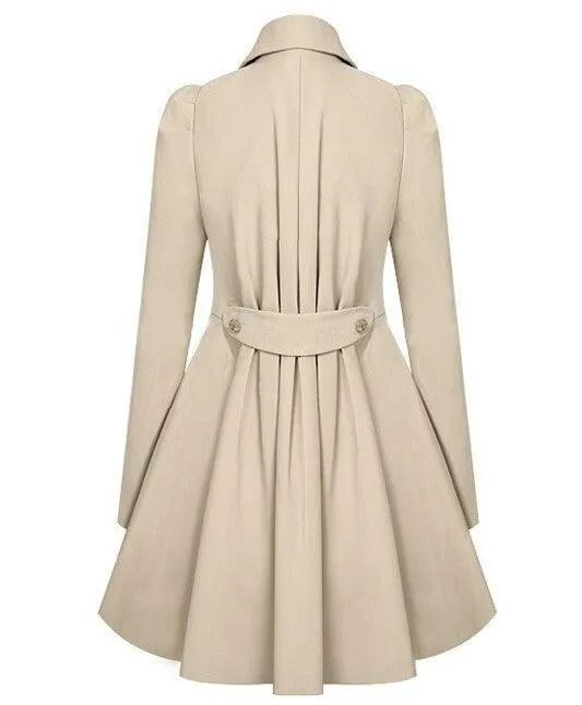 Slim slim coat trench coat