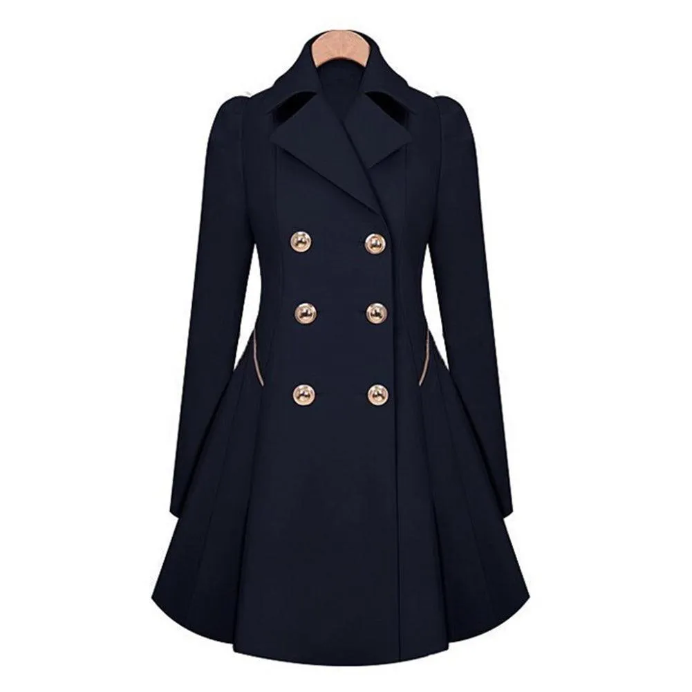 Slim slim coat trench coat