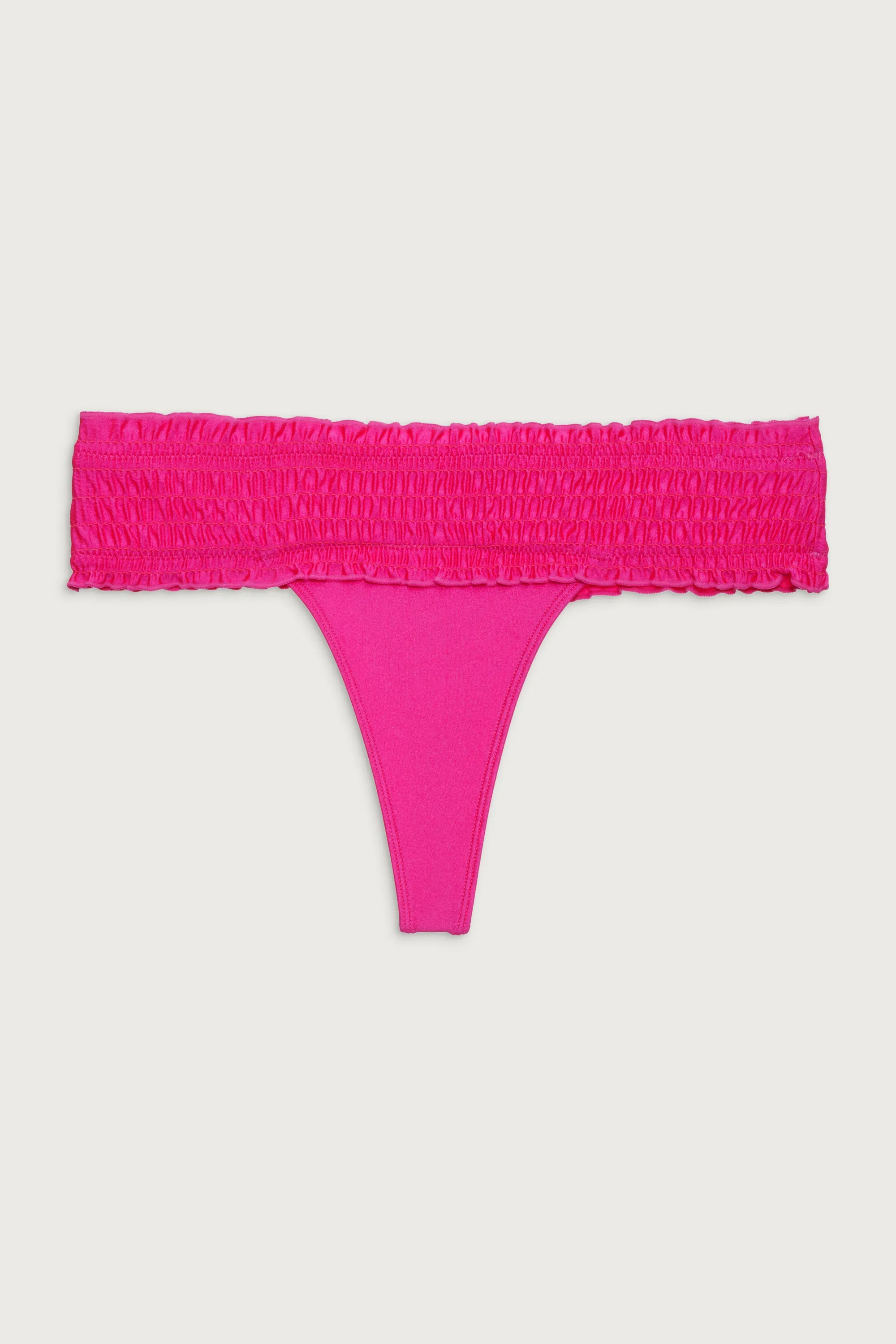 Sofia Micro Shine Bikini Bottom - Candy Pink