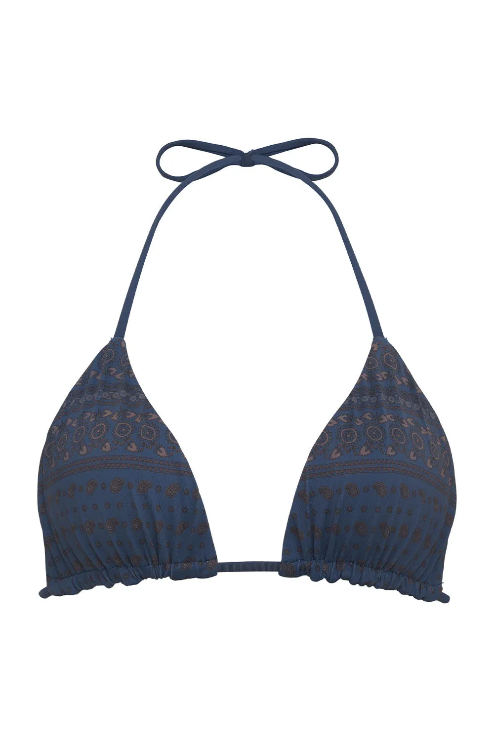 Tia Triangle Bikini Top - Indigo Dusk