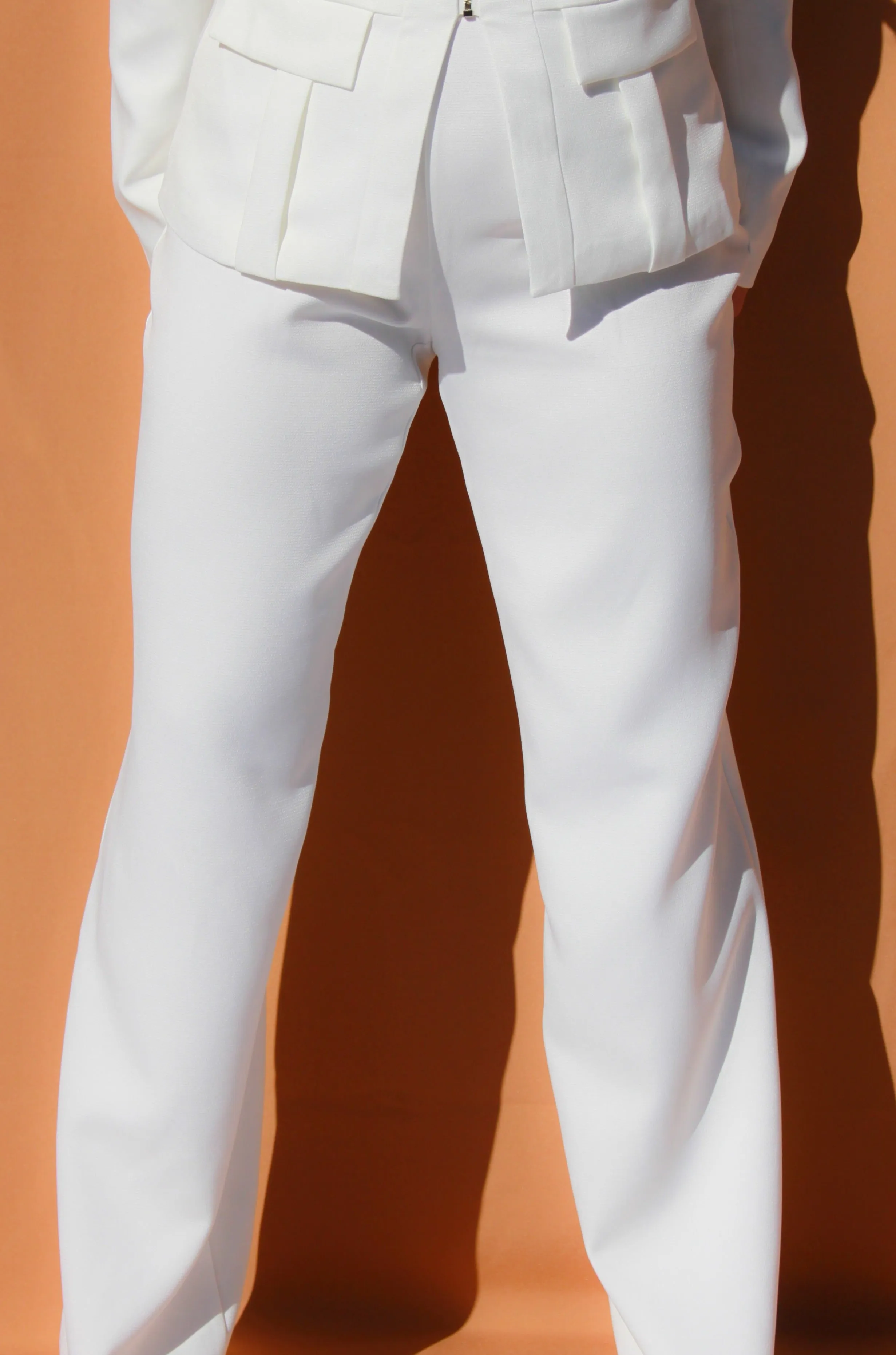 Wide Leg Trousers - White