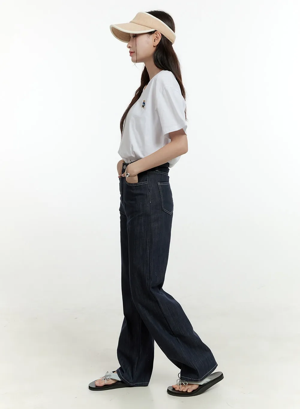 Zoe Stitched Wide Leg Pants OL430